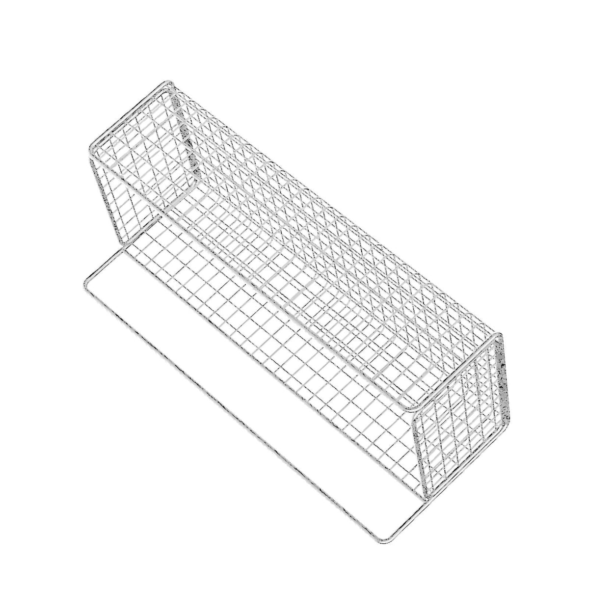 Kitchen Hanging Storage Rack Wall Mounted Storage Basket Punch Free Hanging Wall Organizer Baskets for Dormitory Bedroom White