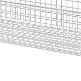 Kitchen Hanging Storage Rack Wall Mounted Storage Basket Punch Free Hanging Wall Organizer Baskets for Dormitory Bedroom White