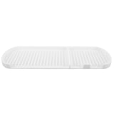 Counter Silicone Drainage Tray Food Grade Skid Resistance Frosted Bottom Silicone Dish Drying Mat for Bathroom White