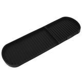 Counter Silicone Drainage Tray Food Grade Skid Resistance Frosted Bottom Silicone Dish Drying Mat for Bathroom Black