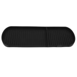 Counter Silicone Drainage Tray Food Grade Skid Resistance Frosted Bottom Silicone Dish Drying Mat for Bathroom Black