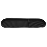 Counter Silicone Drainage Tray Food Grade Skid Resistance Frosted Bottom Silicone Dish Drying Mat for Bathroom Black