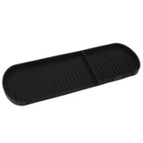 Counter Silicone Drainage Tray Food Grade Skid Resistance Frosted Bottom Silicone Dish Drying Mat for Bathroom Black