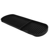 Counter Silicone Drainage Tray Food Grade Skid Resistance Frosted Bottom Silicone Dish Drying Mat for Bathroom Black