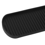Counter Silicone Drainage Tray Food Grade Skid Resistance Frosted Bottom Silicone Dish Drying Mat for Bathroom Black - Extra Image