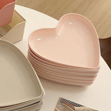 Serving Platter Heart Shape Dinner Plate Plastic Easy to Clean Versatile Kitchen Dinnerware for Party Gathering Wedding 1 Platter