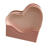 Serving Platter Heart Shape Dinner Plate Plastic Easy to Clean Versatile Kitchen Dinnerware for Party Gathering Wedding 5 Platters with Holder - Close-Up Angle