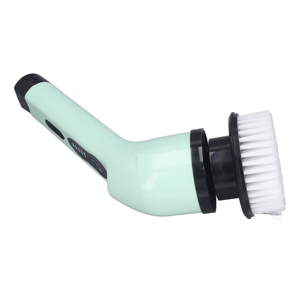 Electric Handheld Brush Adjustable Extension Handle Powerful Highly Efficient Labor Saving Electric Spin Scrubber for Bathroom Kitchen 6 Heads Green