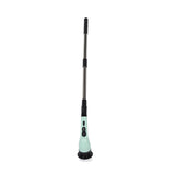 Electric Handheld Brush Adjustable Extension Handle Powerful Highly Efficient Labor Saving Electric Spin Scrubber for Bathroom Kitchen 6 Heads Green