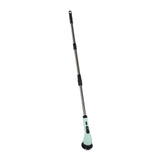 Electric Handheld Brush Adjustable Extension Handle Powerful Highly Efficient Labor Saving Electric Spin Scrubber for Bathroom Kitchen 6 Heads Green