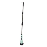 Electric Handheld Brush Adjustable Extension Handle Powerful Highly Efficient Labor Saving Electric Spin Scrubber for Bathroom Kitchen 6 Heads Green
