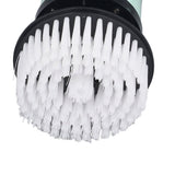 Electric Handheld Brush Adjustable Extension Handle Powerful Highly Efficient Labor Saving Electric Spin Scrubber for Bathroom Kitchen 6 Heads Green - Extra Image