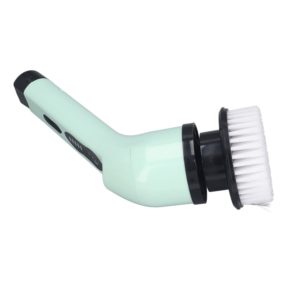 Electric Handheld Brush Adjustable Extension Handle Powerful Highly Efficient Labor Saving Electric Spin Scrubber for Bathroom Kitchen 9 Heads Green