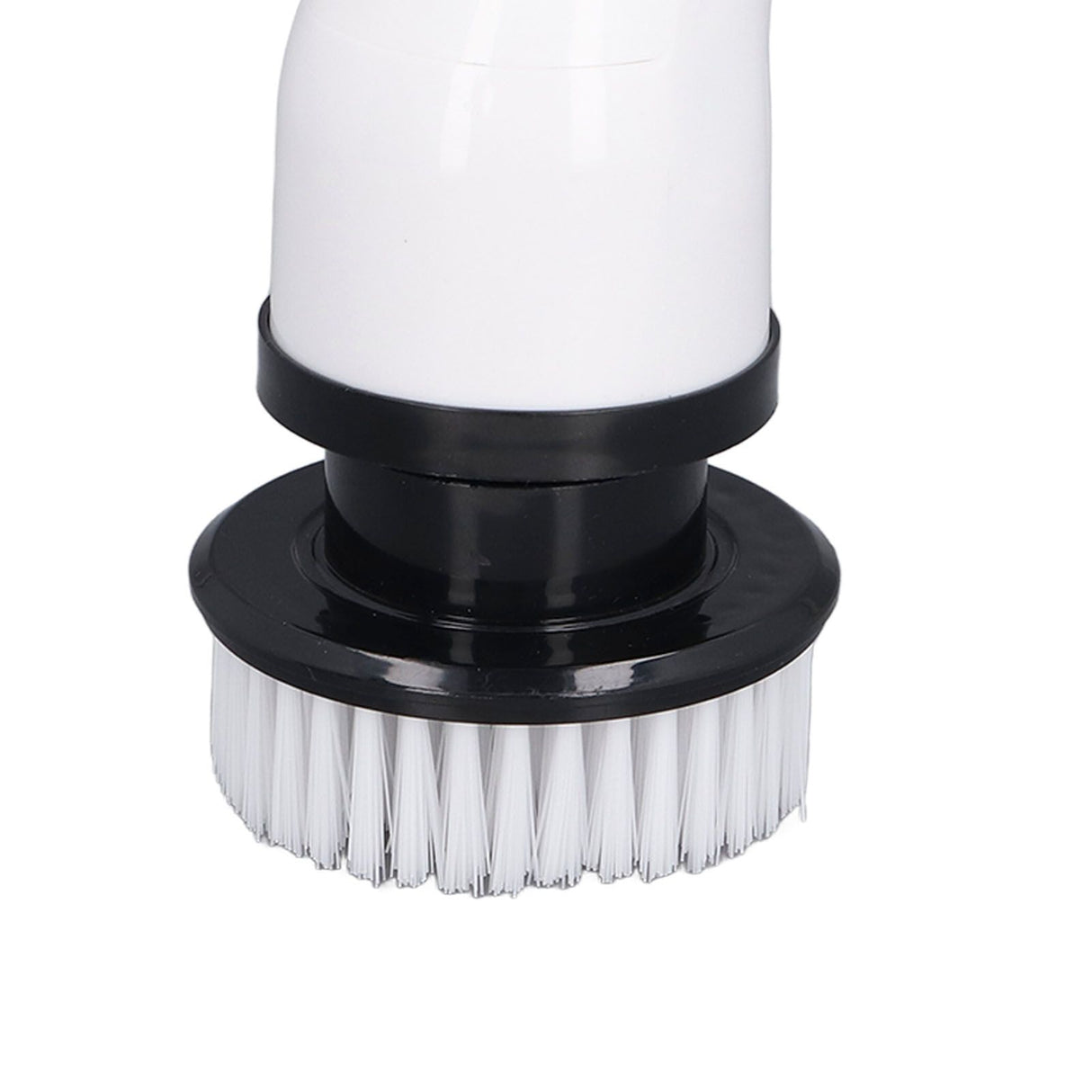 Electric Handheld Brush Adjustable Extension Handle Powerful Highly Efficient Labor Saving Electric Spin Scrubber for Bathroom Kitchen 9 Heads White