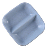 Dipping Bowl Wheat Straw Divided Compact Practical Dip Sauce Dish for Home Kitchen Blue