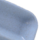 Dipping Bowl Wheat Straw Divided Compact Practical Dip Sauce Dish for Home Kitchen Blue - Close-Up Angle