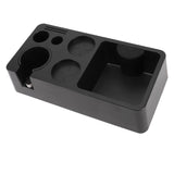 Coffee Tamping Station ABS Modern Multifunctional Coffee Filter Tamper Holder Portafilter Stand for Home Kitchen Cafe Bar Black - Low Angle