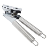 Manual Can Opener Handheld Stainless Steel Effortless Operation Multifunctional Can Bottle Opener for Home Kitchen Stainless Steel Handle