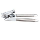 Manual Can Opener Handheld Stainless Steel Effortless Operation Multifunctional Can Bottle Opener for Home Kitchen Stainless Steel Handle
