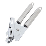 Manual Can Opener Handheld Stainless Steel Effortless Operation Multifunctional Can Bottle Opener for Home Kitchen Stainless Steel Handle