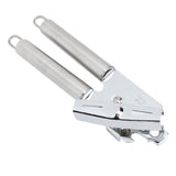 Manual Can Opener Handheld Stainless Steel Effortless Operation Multifunctional Can Bottle Opener for Home Kitchen Stainless Steel Handle - Rear View
