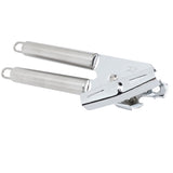 Manual Can Opener Handheld Stainless Steel Effortless Operation Multifunctional Can Bottle Opener for Home Kitchen Stainless Steel Handle - Low Angle