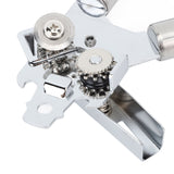Manual Can Opener Handheld Stainless Steel Effortless Operation Multifunctional Can Bottle Opener for Home Kitchen Stainless Steel Handle - Extra Image