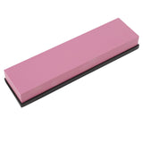 Sharpening Stone 3000 Grits Whetstone Dual Sided Ruby Compact Durable 7.8x1.9x0.9in Wet Stone for Kitchen Camping - Close-Up Angle