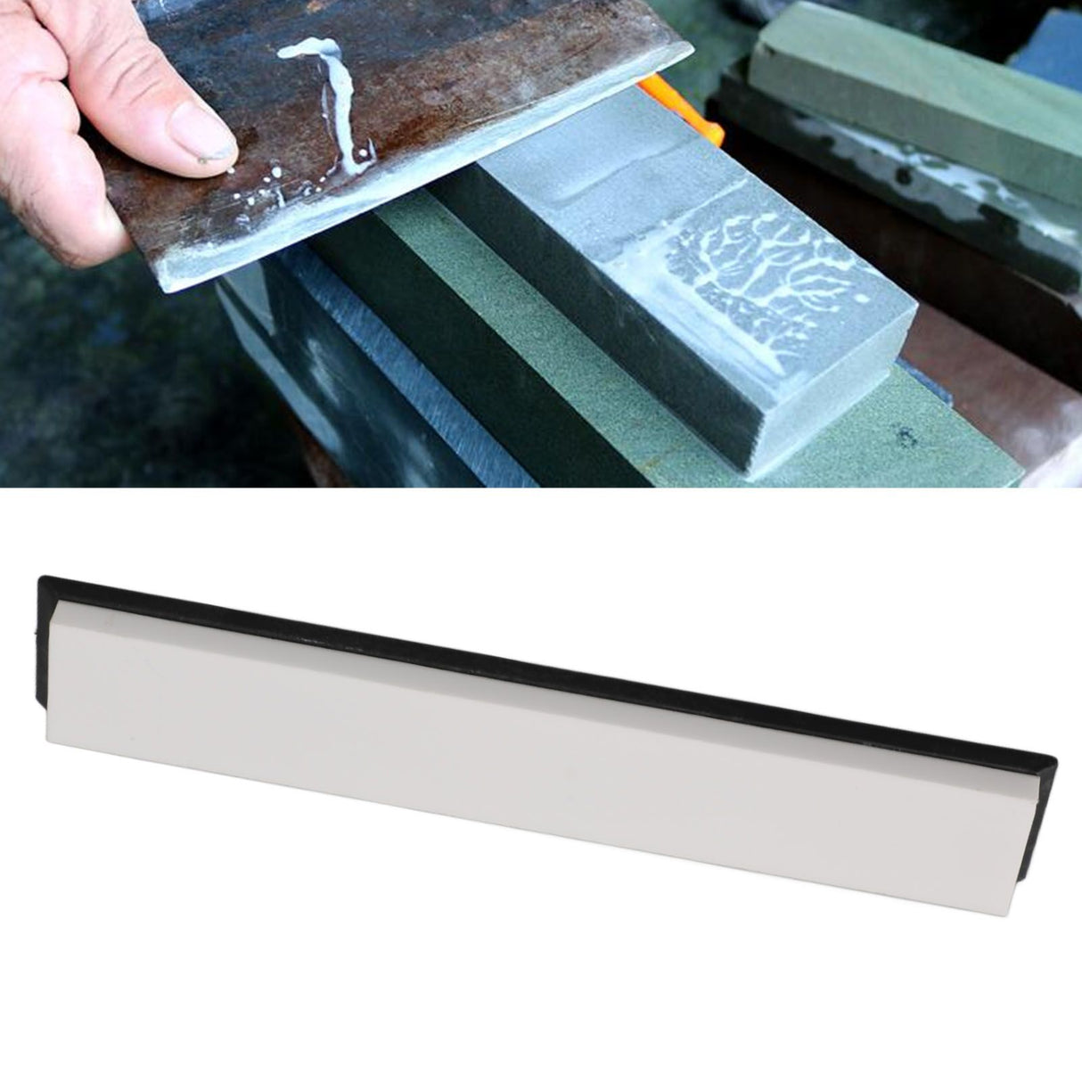 2 Side Grit 6000 Whetstone Knife Sharpening Stone White Gem 6000 Grit Double Sided Whetstone Knife Sharpener 15x2.3x0.6cm