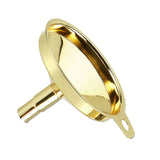 Kitchen Funnel 304 Stainless Steel Gold Plated Taper Mirror Polishing Oil Wine Funnel