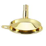 Kitchen Funnel 304 Stainless Steel Gold Plated Taper Mirror Polishing Oil Wine Funnel