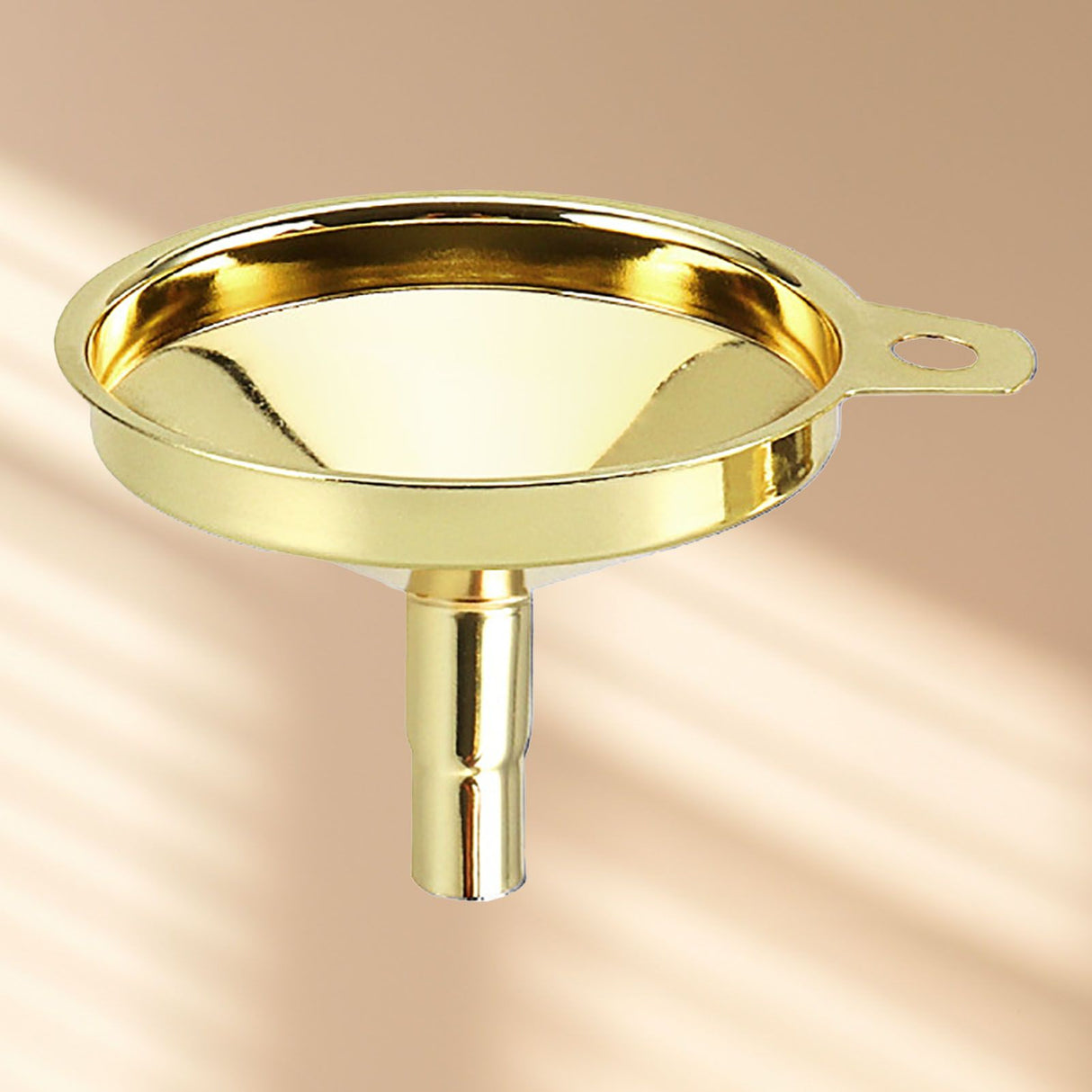 Kitchen Funnel 304 Stainless Steel Gold Plated Taper Mirror Polishing Oil Wine Funnel