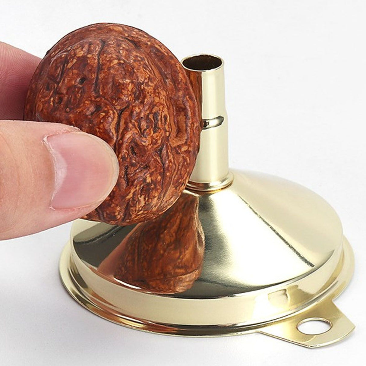 Kitchen Funnel 304 Stainless Steel Gold Plated Taper Mirror Polishing Oil Wine Funnel