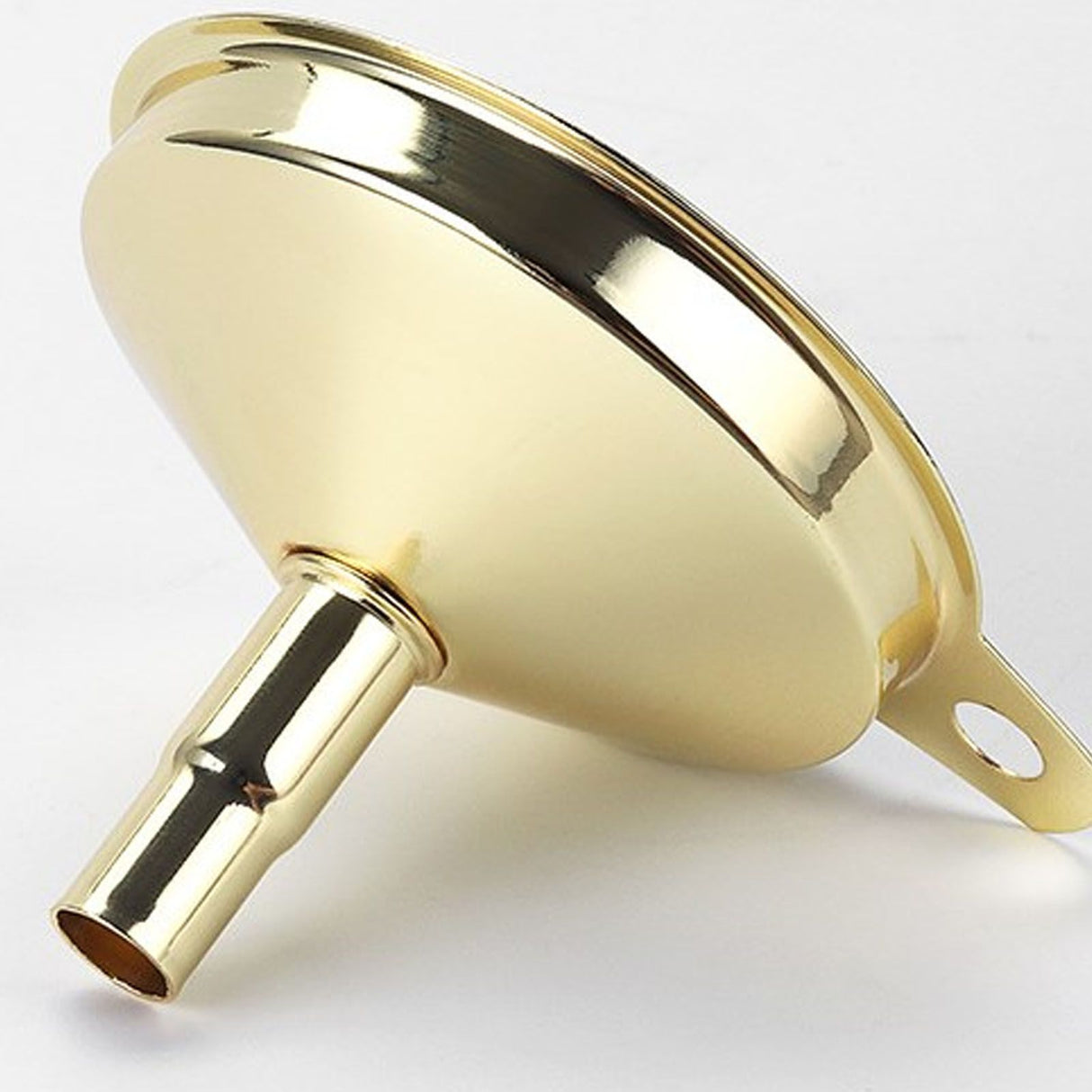 Kitchen Funnel 304 Stainless Steel Gold Plated Taper Mirror Polishing Oil Wine Funnel