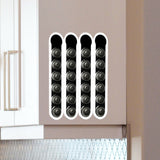 Coffee Capsule Holder Acrylic Holds 6 Capsule Black Wall Hanging Coffee Capsule Storage Rack for Kitchen Cabinet