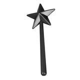 Salt and Pepper Shaker Wand ABS 3 Holes Refillable Spice Tool Seasoning Shaker Wand for Halloween Christmas Kitchen Accessories Black - Rear View