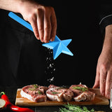Salt and Pepper Shaker Wand ABS 3 Holes Refillable Spice Tool Seasoning Shaker Wand for Halloween Christmas Kitchen Accessories Blue