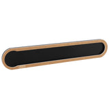 Wall Mount Coffee Capsule Holder Punch Free Black Acrylic Coffee Pod Wall Organizer for 7 Coffee Pods - Rear View