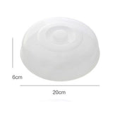 Microwave Safe Cover Dish Lid Plate Lid for Heating Food Heat Resistant Vegetable Cover Hot Food Cover L Size