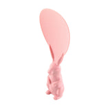 Bunny Shape Standable Rice Scooper Nonstick Rabbit Rice Paddle Rice Spoon Stand Up Serving Rice Shovel Pink - Top-Down View