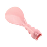 Bunny Shape Standable Rice Scooper Nonstick Rabbit Rice Paddle Rice Spoon Stand Up Serving Rice Shovel Pink - Close-Up Angle