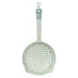 Ladle Fine Mesh Strainer Durable Nylon PVC Handle Heat Resistant Large Capacity Versatile Spoon Ladle for Kitchen Green