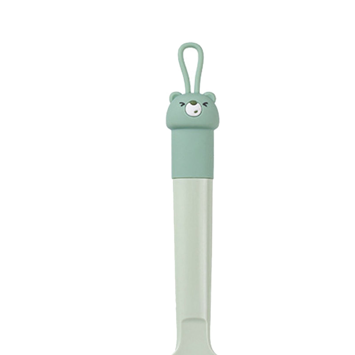 Ladle Fine Mesh Strainer Durable Nylon PVC Handle Heat Resistant Large Capacity Versatile Spoon Ladle for Kitchen Green