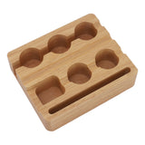 Reusable Coffee Capsule Refill Kit 60PCS 37mm Aluminum Foil Seals Lid with Wooden Holder Brush Spoon for Nespresso Original Coffee Pods