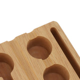 Reusable Coffee Capsule Refill Kit 60PCS 37mm Aluminum Foil Seals Lid with Wooden Holder Brush Spoon for Nespresso Original Coffee Pods