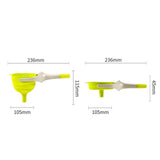 Kitchen Funnel Foldable Silicone Funnel Dispenser 4.1in Wide Mouth Handheld Funnel for Oil Wine