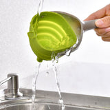 Kitchen Funnel Foldable Silicone Funnel Dispenser 4.1in Wide Mouth Handheld Funnel for Oil Wine - Extra Image