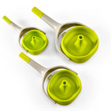 Kitchen Funnel Foldable Silicone Funnel Dispenser 4.1in Wide Mouth Handheld Funnel for Oil Wine - Extra Image
