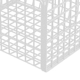 Wall Mounted Storage Basket No Drilling Adhesive Metal Wire Hanging Basket for Kitchen Food Pantry Bathroom Organization White - Close-Up Angle