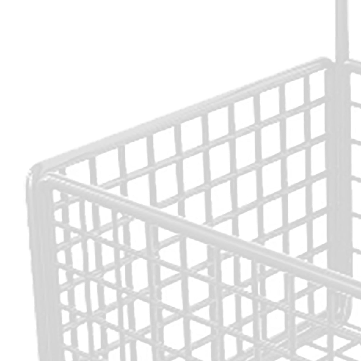 Wall Mounted Storage Basket No Drilling Adhesive Metal Wire Hanging Basket for Kitchen Food Pantry Bathroom Organization White